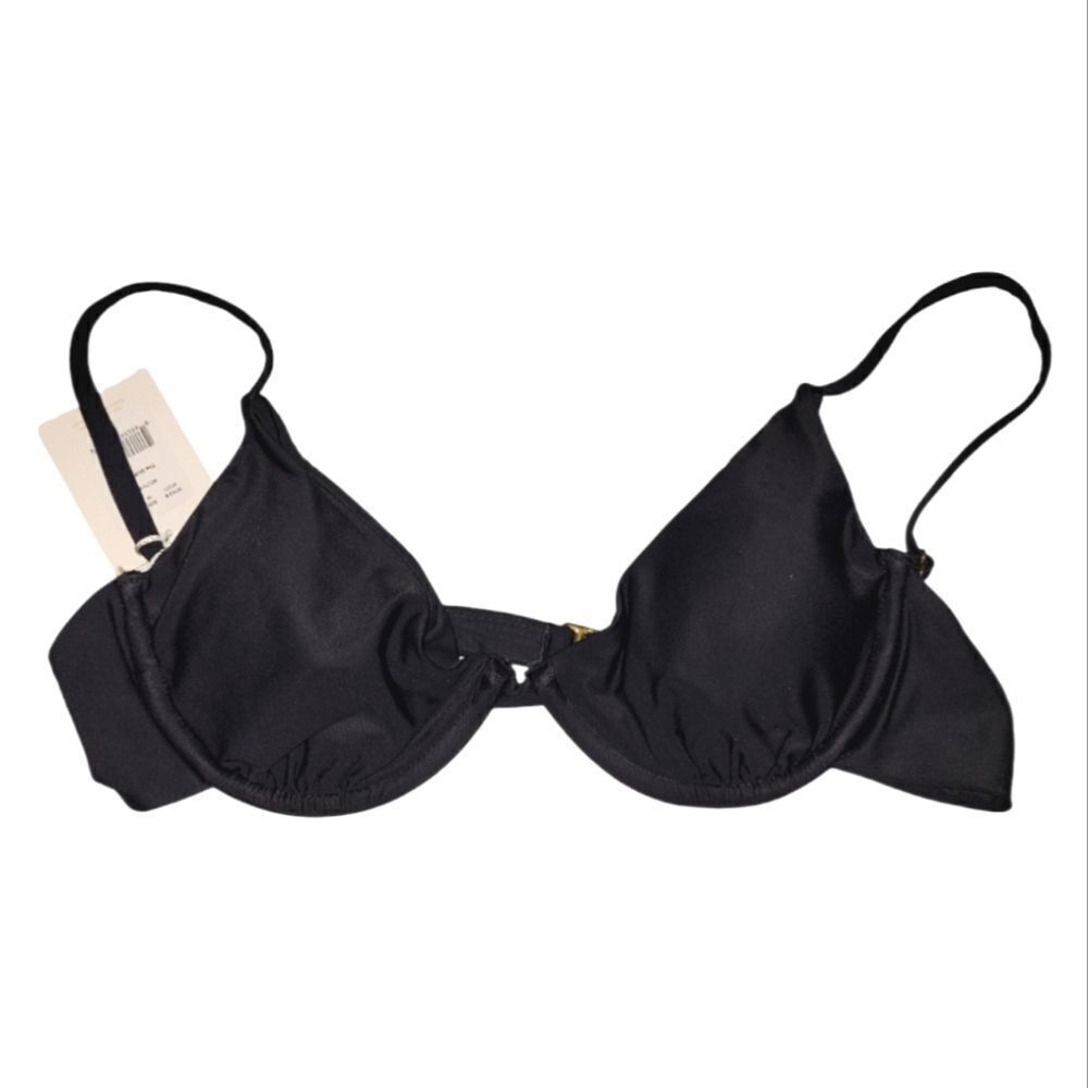Andie Swimwear The Sicily top black bikini top size Medium NWT